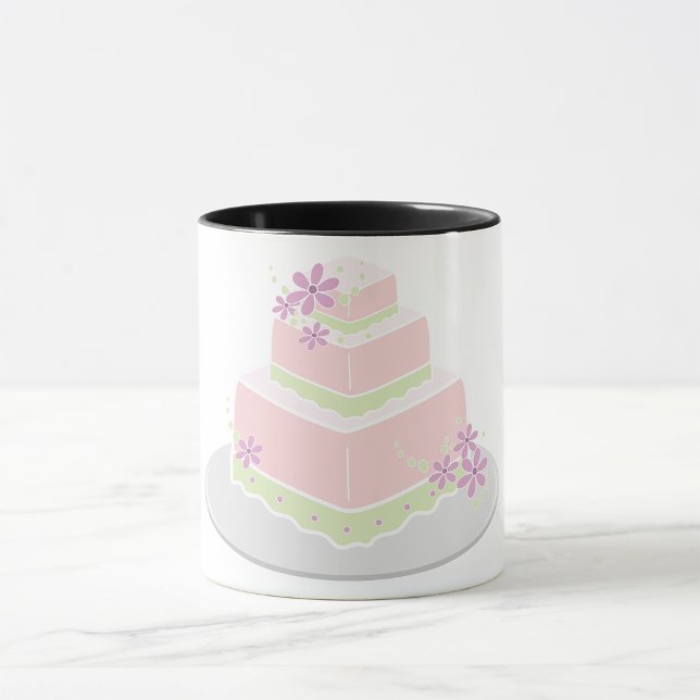 Square Wedding Cake Tasse (Von Creator hochgeladen)