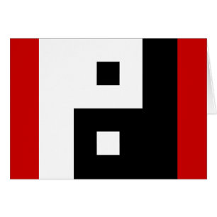 Square Yin Yang Card