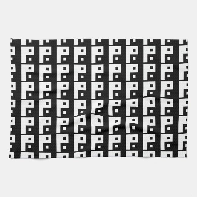 Square Yin Yang Geschirrtuch (Horizontal)