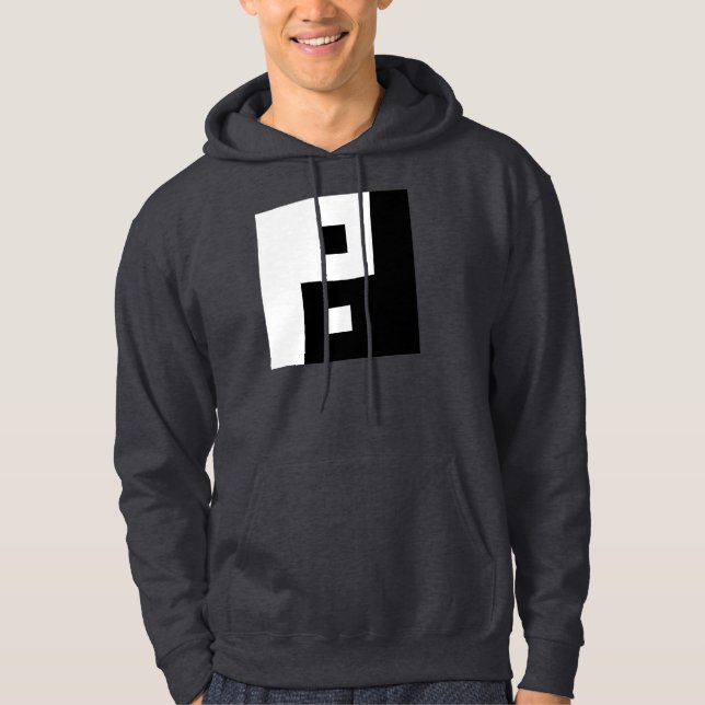 Square Yin Yang Hoodie (Vorderseite)