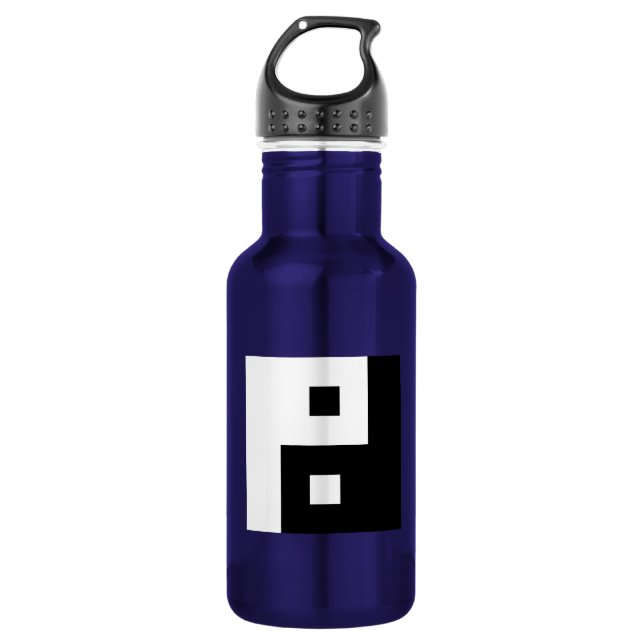 Square Yin Yang Trinkflasche (Vorderseite)
