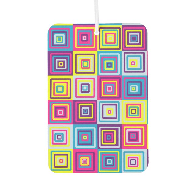 Squares Pattern Autolufterfrischer (Vorderseite)