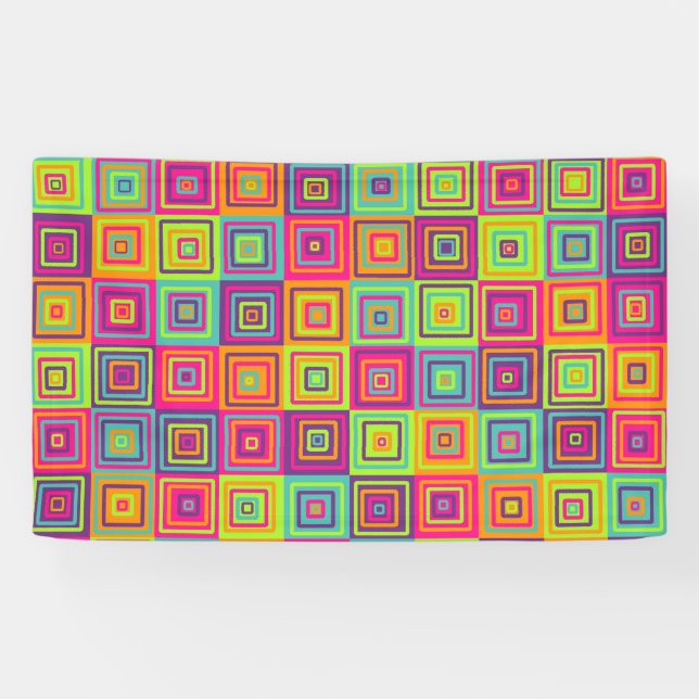 Squares Pattern Banner (Horizontal)