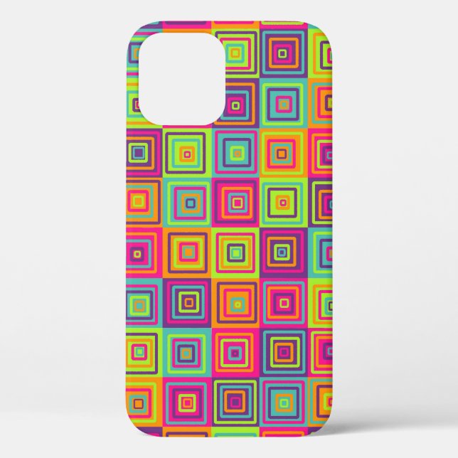Squares Pattern Case-Mate iPhone Hülle (Rückseite)