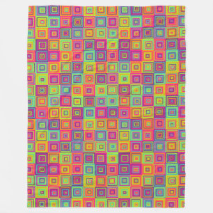 Squares Pattern Fleecedecke