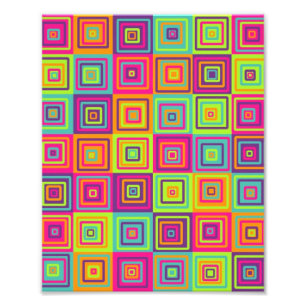 Squares Pattern Fotodruck