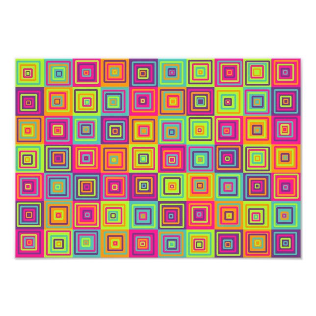 Squares Pattern Fotodruck (Vorne)