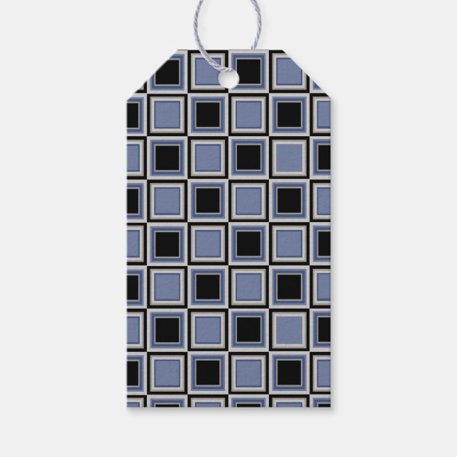Squares pattern geschenkanhänger (Vorderseite)