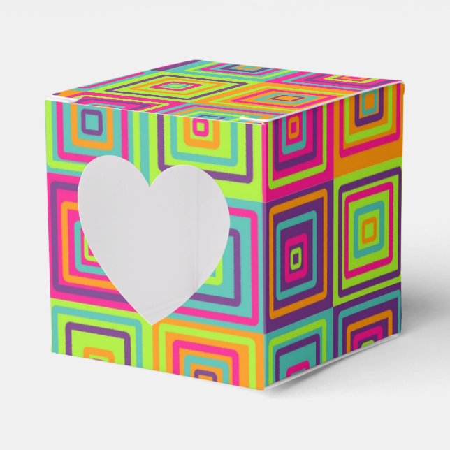 Squares Pattern Geschenkschachtel (Vorderseite)