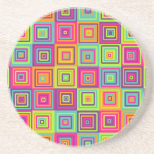 Squares Pattern Getränkeuntersetzer