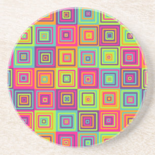 Squares Pattern Getränkeuntersetzer