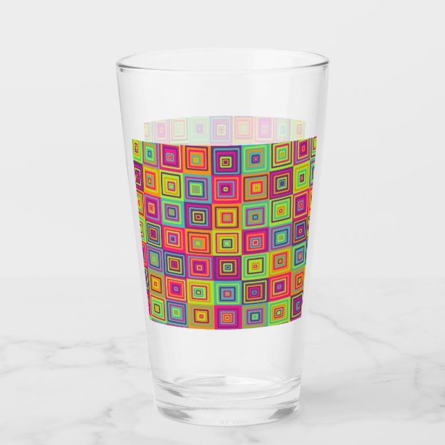 Squares Pattern Glas (Vorderseite)