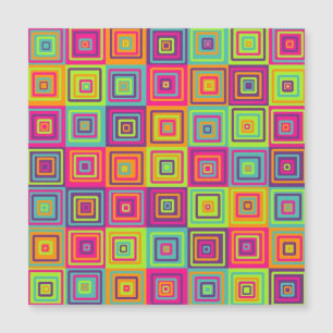Squares Pattern Magnetkarte
