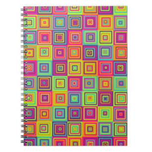 Squares Pattern Notizblock