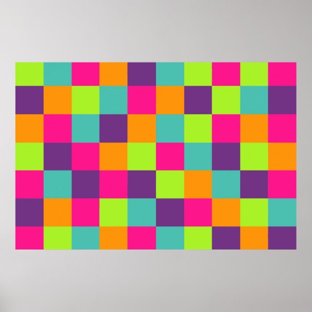 Squares Pattern Poster (Vorne)