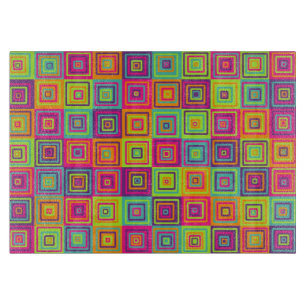 Squares Pattern Schneidebrett