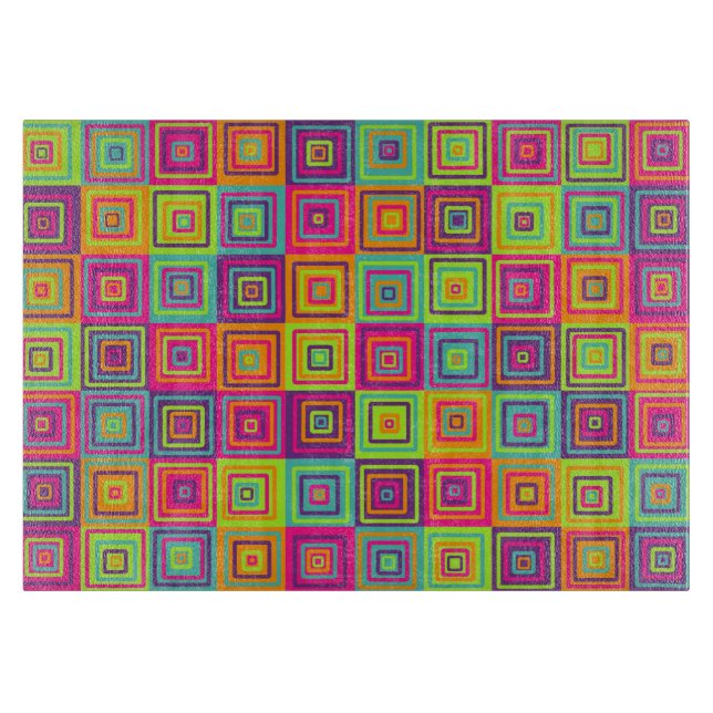 Squares Pattern Schneidebrett (Vorderseite)