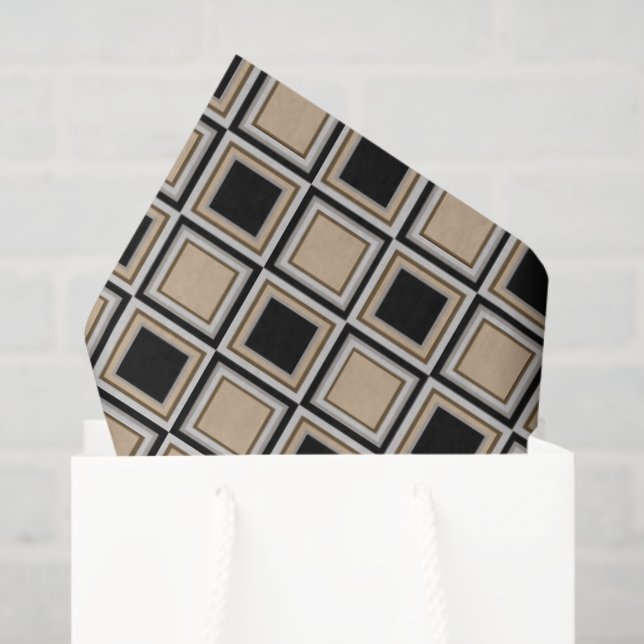 Squares pattern seidenpapier (Geschenktüte)