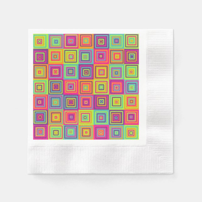 Squares Pattern Serviette (Vorderseite)