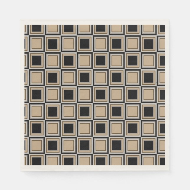 Squares pattern serviette (Vorderseite)