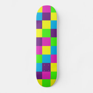 Squares Pattern Skateboard