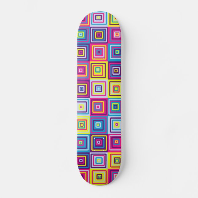 Squares Pattern Skateboard (Vorderseite)