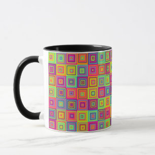 Squares Pattern Tasse
