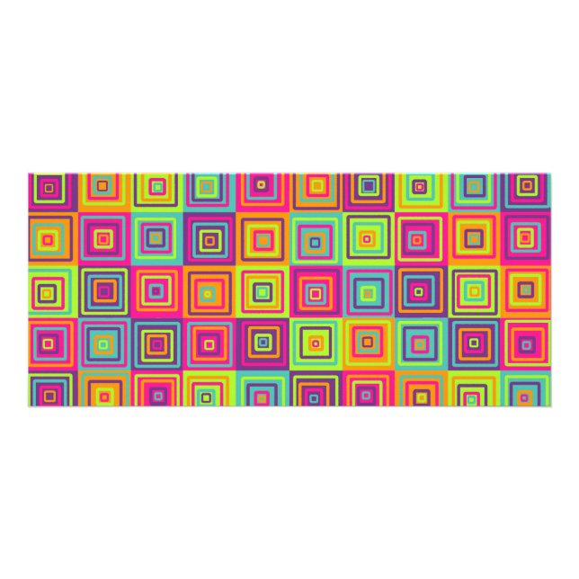 Squares Pattern Werbekarte (Vorne)