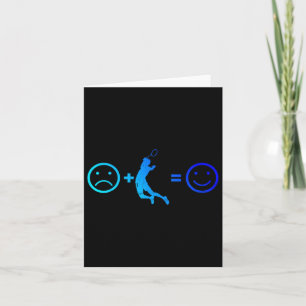 Squash Badminton Spieler Damen Herren Federball  Karte