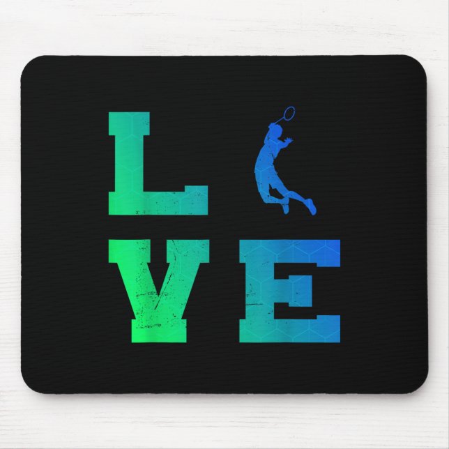 Squash Badminton Spieler Herren Shuttle Badminton  Mousepad (Vorne)
