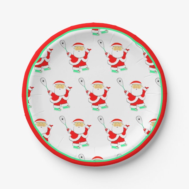Squash Christmas Party Pappteller (Vorderseite)