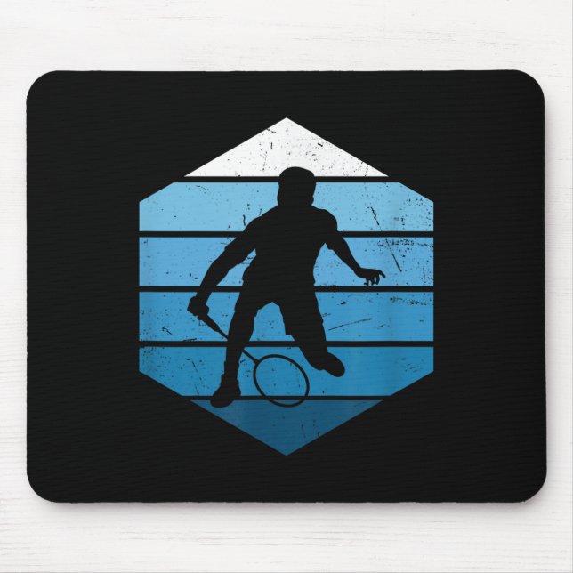 Squash Damen Herren Badminton Spieler Shuttle Mousepad (Vorne)