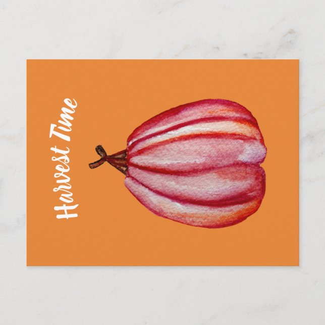 Squash, Fall Art Postkarte (Vorderseite)