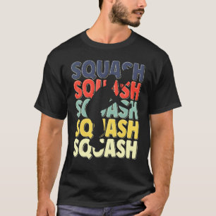 Squash für coole Retro-Text-Silhouette T-Shirt