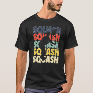 Squash für coole Retro-Text-Silhouette T-Shirt