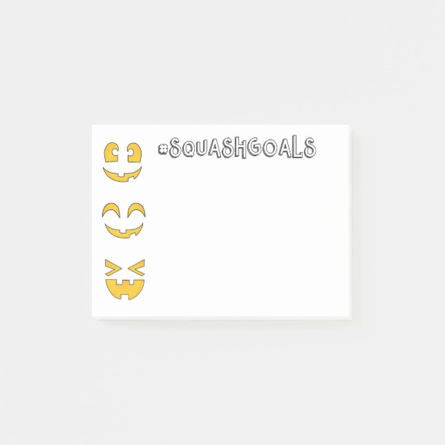 Squash Goals Post-it Klebezettel (Vorderseite)