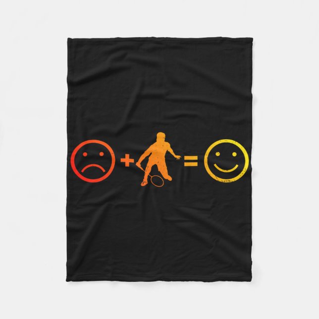 Squash Men's Women's Badminton Player Fleecedecke (Vorderseite)