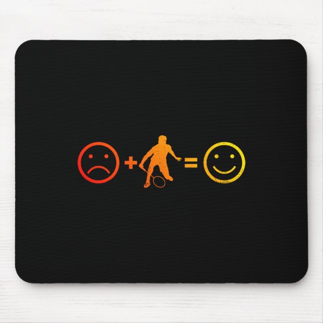 Squash Men's Women's Badminton Player Mousepad (Vorne)