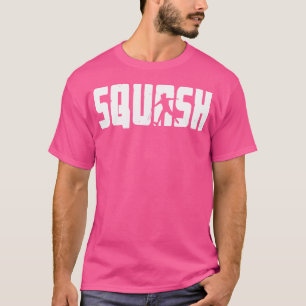 Squash Player Coach Racquet Ball Sport Fan Silhoue T-Shirt
