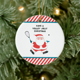 Squash Player Holiday Geschenk Keramik Ornament