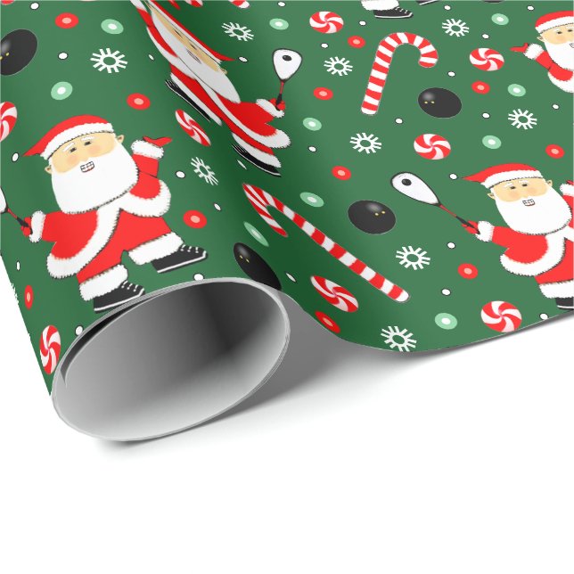 Squash Player Holiday Geschenkpapier (Rolleneckpunkt)