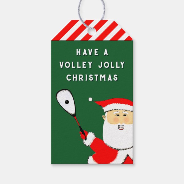 Squash Player Sports Geschenkanhänger (Vorderseite)