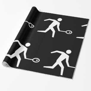 Squash-Player-Symbol Geschenkpapier