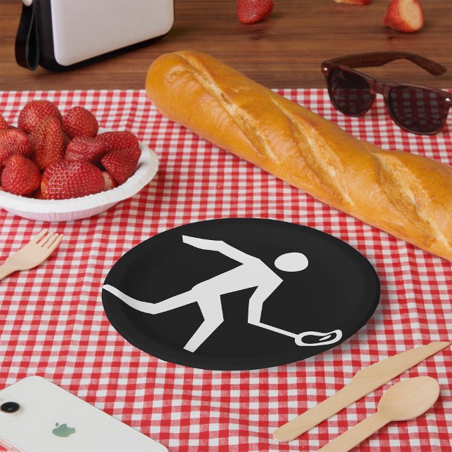 Squash-Player-Symbol Pappteller (Von Creator hochgeladen)