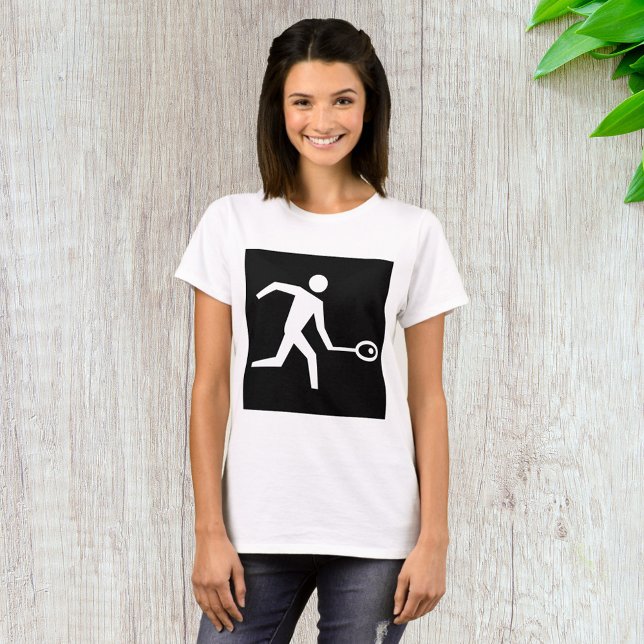 Squash-Player-Symbol T-Shirt (Von Creator hochgeladen)