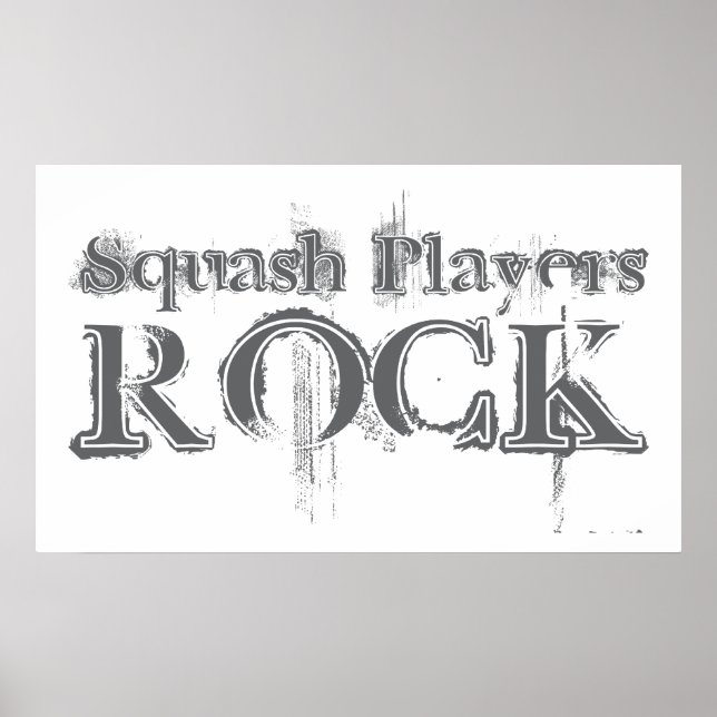 Squash Players Rock Poster (Vorne)