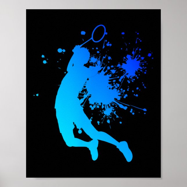 Squash Shuttle Damen Badminton Herren  Poster (Vorne)