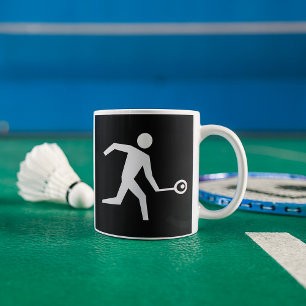 Squash-Spieler-Symbol Kaffeetasse