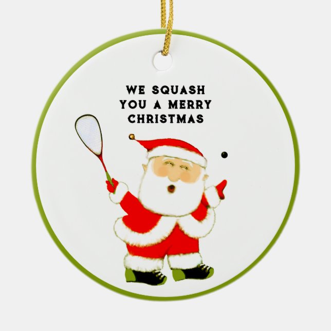 Squash Sport Collectible Keramikornament (Vorne)