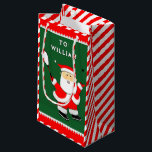 Squash Sports Christmas Kleine Geschenktüte<br><div class="desc">Creative Squash Spieler Weihnachtsgeschenk-Tasche mit Santa spielen Squash und lustige Linie.</div>